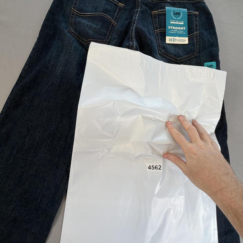 Lee Premium Select Jeans Women 18R Blue Straight Adjustable Waist Comfort 30x33 - Picture 14 of 14